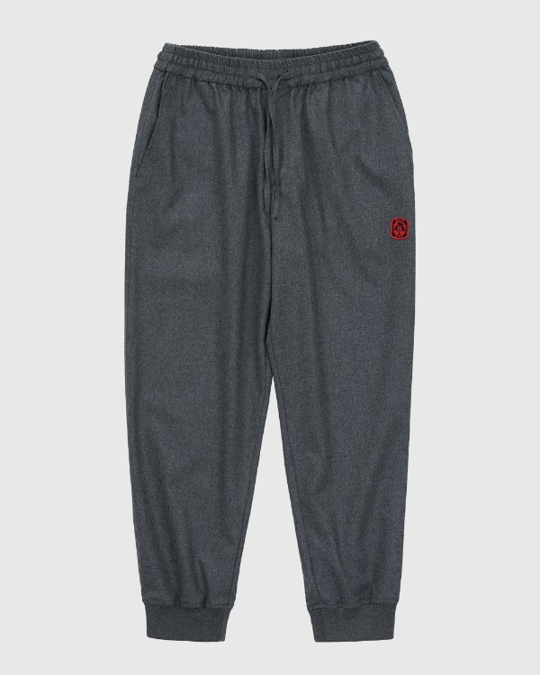 Gray Wool joggers pants