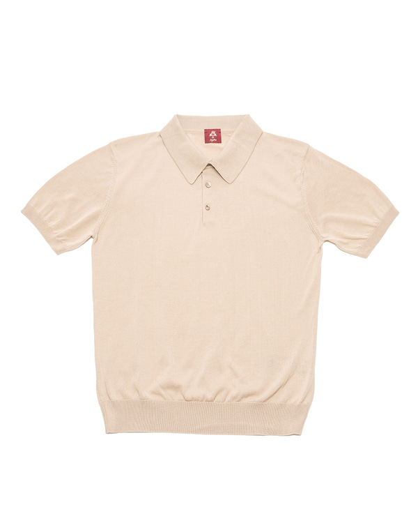 Skin Cotton Knitted Polo Shirt