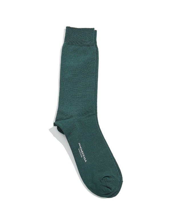 Plain Socks Velvet Green